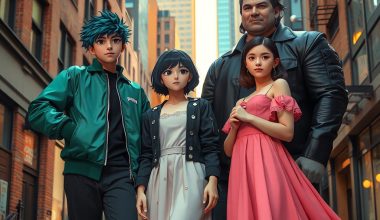Chic Creations Stylish Outfits Inspired by Fashionable Characters from 'My Hero Academia' - Alihoub
