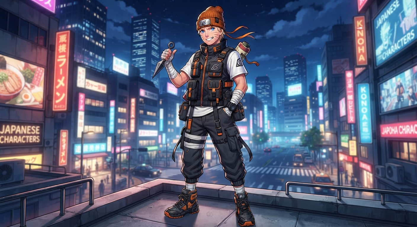 Naruto's Streetwear Remix Casual Looks That Redefine Shinobi Style - Alihoub